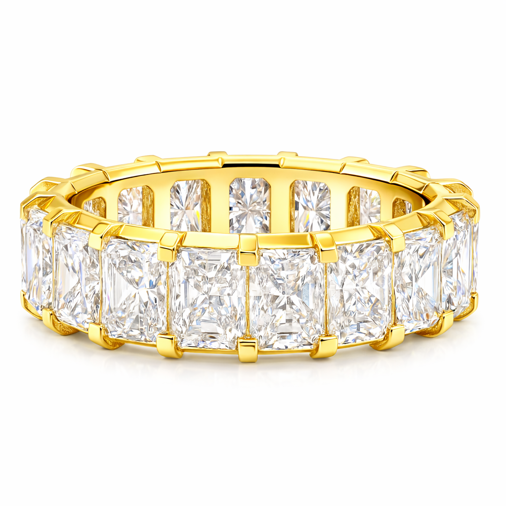 lustrous radiant band |11.96ct natural