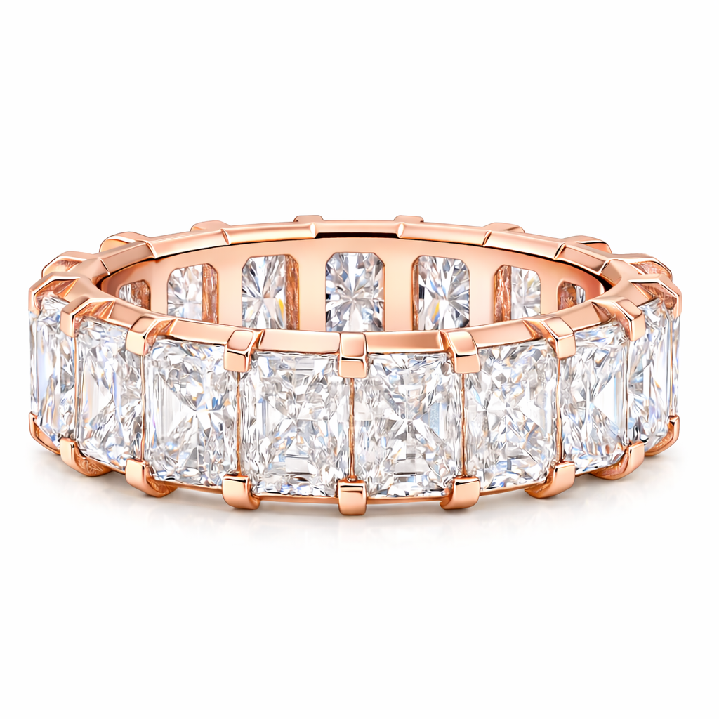 lustrous radiant band |11.96ct natural