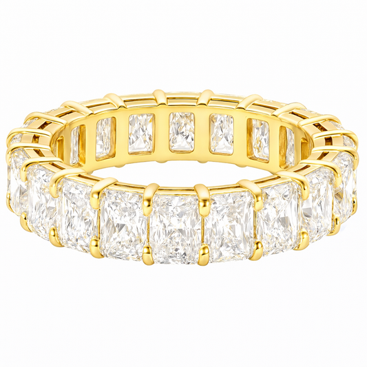 Everglow Radiant Band | 6.22CT Natural | 18K White Gold