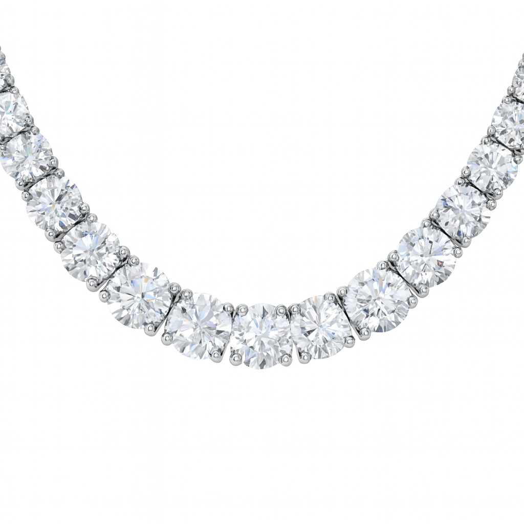 diamond descent necklace
