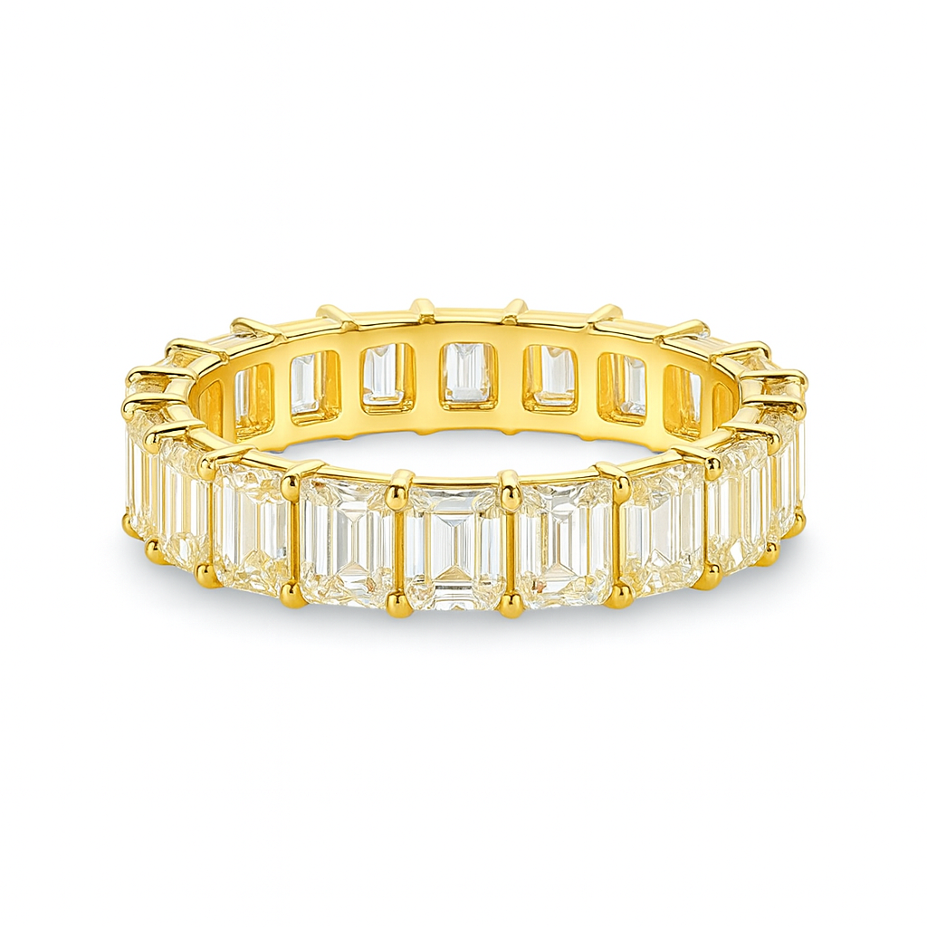 gleam arc band | total 6.02ct natural | 18k white gold