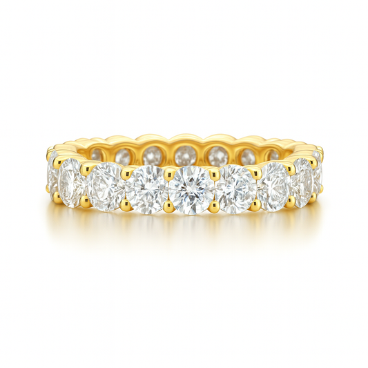 Opal Mirage Band | Total 7.0CT Natural | 18K White Gold