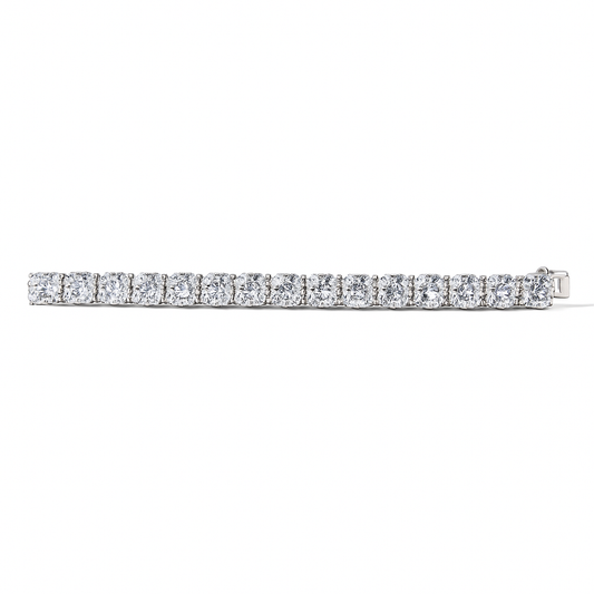 Eternal Glow Round Bracelet |26.68CT Natural | 14K White Gold