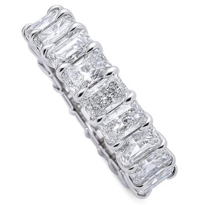 Everglow Radiant Band | 6.22CT Natural | 18K White Gold