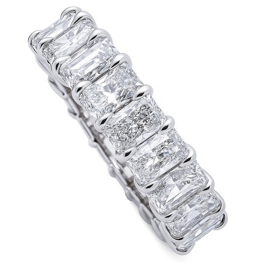 Everglow Radiant Band | 6.22CT Natural | 18K White Gold