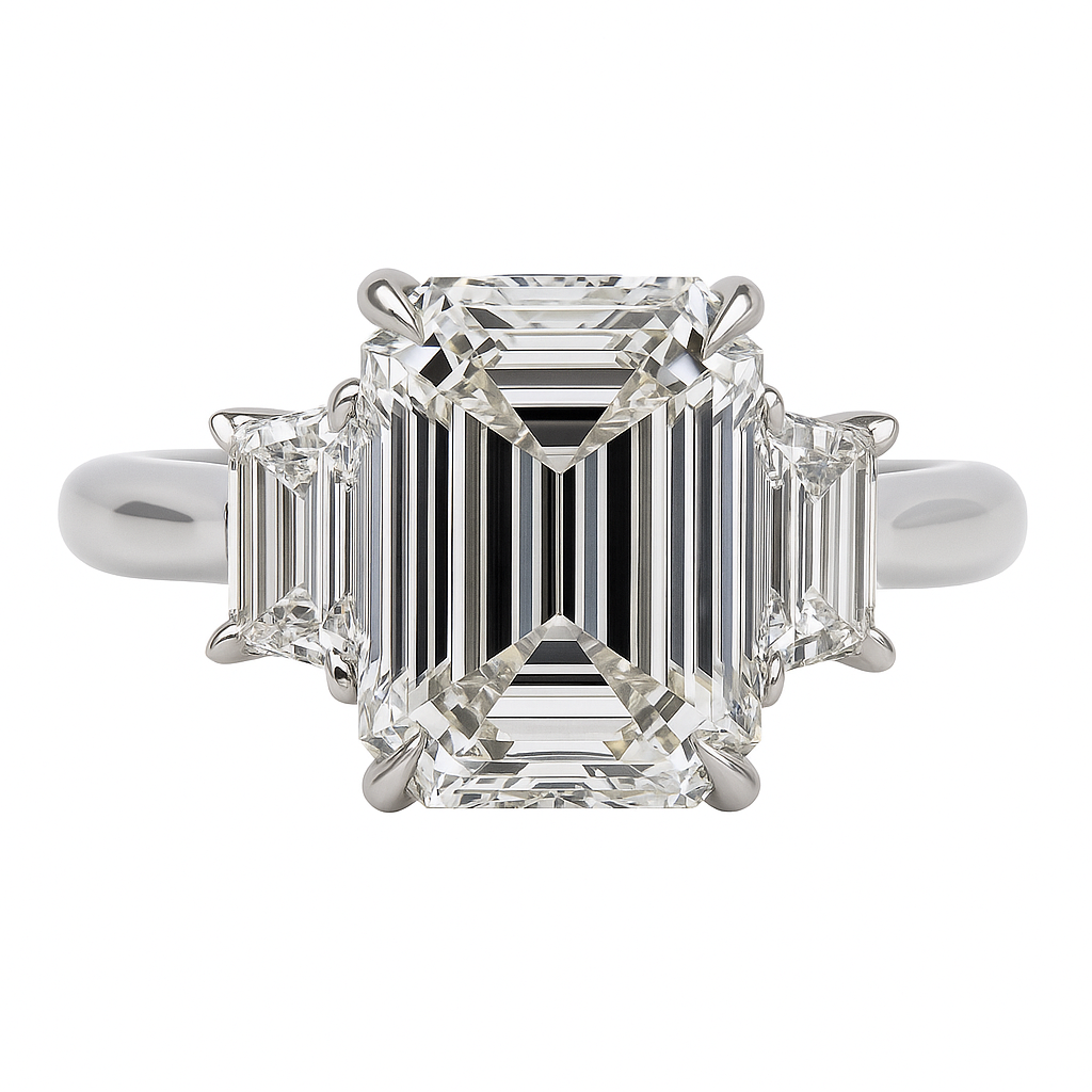 pure elegance emerald ring | 4.79ct natural | platinum