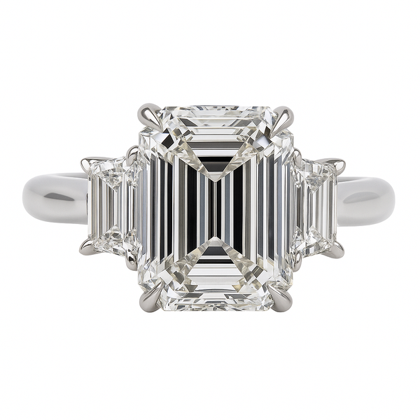 Pure Elegance Emerald Ring | 4.79CT Natural | Platinum