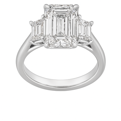 Pure Elegance Emerald Ring | 4.79CT Natural | Platinum