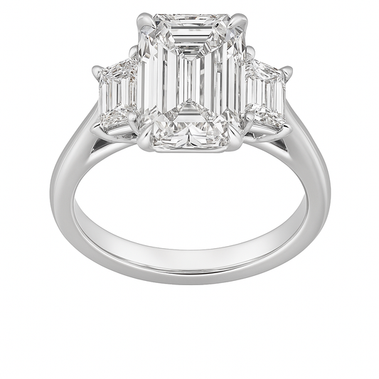 Pure Elegance Emerald Ring | 4.79CT Natural | Platinum