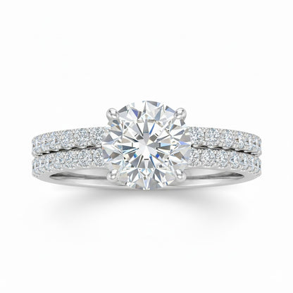 ETERNAL | 9.18 Carat Round Engagement Ring in 14K White Gold - Lab Grown Diamond