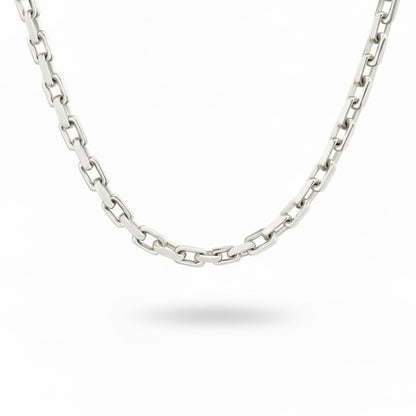 FORTRESS | 188.40gm Gauge Wire Chain in 14K White Gold - Lab Grown Diamond