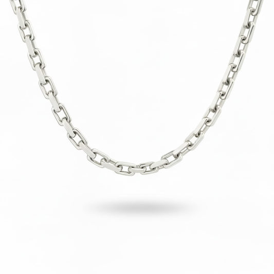 FORTRESS | 188.40gm Gauge Wire Chain in 14K White Gold - Lab Grown Diamond