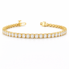 GENESIS | 5.52 Ct Round Diamond Tennis Bracelet in 14K Yellow Gold