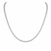 ZEN | 7.18 Ct Oval Diamond Tennis Necklace in 14K White - Lab Grown Diamond