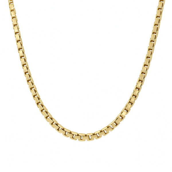 GOLIATH | 143gm Box Chain in 14K Yellow Gold - Lab Grown Diamond