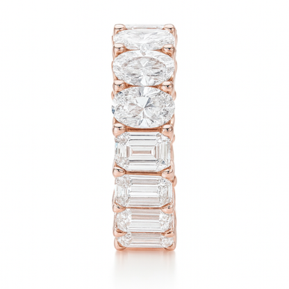 HARMONIA |  9.99 Carat Mixed-Shape Eternity Band in 14K White Gold - Lab Grown Diamond