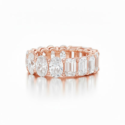 HARMONIA |  9.99 Carat Mixed-Shape Eternity Band in 14K White Gold - Lab Grown Diamond