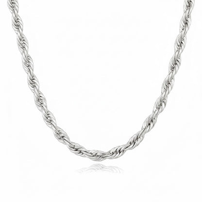 IMPERATOR | 107gm Rope Chain in 14K White Gold - lab Grown Diamond