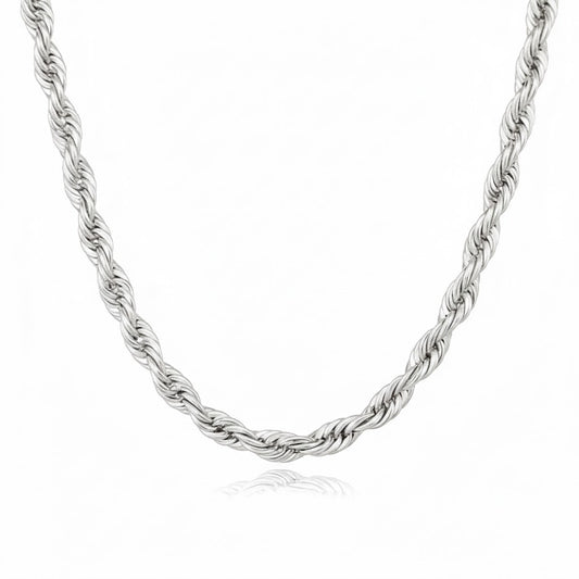 IMPERATOR | 107gm Rope Chain in 14K White Gold - lab Grown Diamond