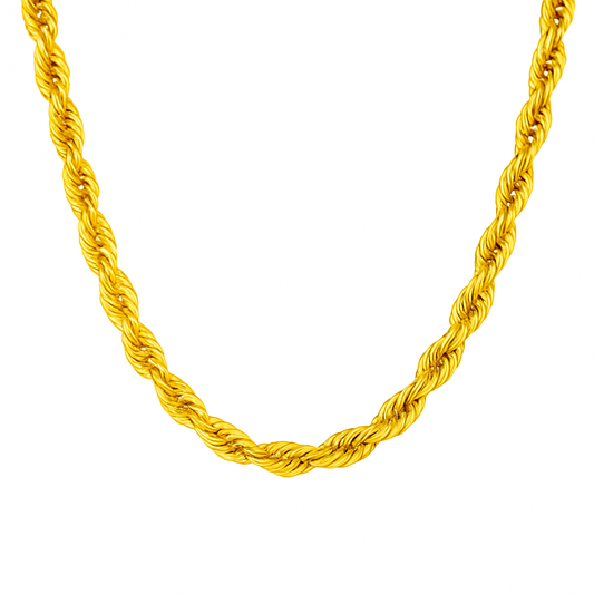 IMPERATOR | 107gm Rope Chain in 14K Yellow Gold - lab Grown Diamond