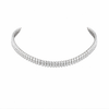 IMPERIAL  | 30.98 Ct Cascade Pear Diamond Tennis Necklace in 14K White Gold