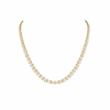 ISABELLA ROSSI | 10.52 Ct Round Shape Station Necklace in 14K YELLOW GOLD