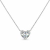 ISOLDE | 3.49 Ct Heart Shape Solitaire Pendant in 14K WHITE GOLD - Lab Grown Diamond