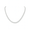 LILY | 11.8 Ct Oval Diamond Tennis Necklace in 18K White Gold - Lab Grown Diamond