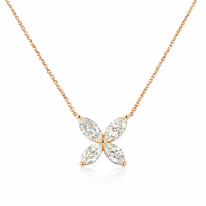 LIORA GRACE 2.15 Ct Marquise Pendant 14K Rose Gold Diamond