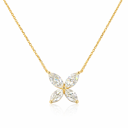 LIORA GRACE 2.15 Ct Marquise Pendant 14K Yellow Gold Diamond