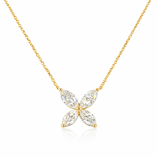 LIORA GRACE | 2.15 Ct Marquise Shape Pendant in 14K Yellow Gold - Lab Grown Diamond