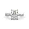 LUMERRA | 2.6 Ct Radiant Hidden Halo Ring in 14K White Gold - Lab Grown Diamond