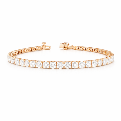 MELLIFERA  | 8.9 Ct Round Diamond Tennis Bracelet in  14K Rose Gold