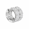 MIRA | 3.43 Ct Round Diamond Huggies Earrings in 14K White Gold - Lab Grown Diamond
