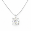 NYRA | 3.03 Ct Round Brilliant Cut Solitaire Pendant in 14K Yellow Gold - Lab Grown Diamond