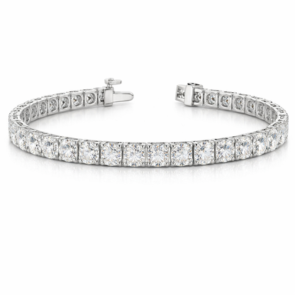 OLYMPIA | 16.94 Ct Round Diamond Tennis Bracelet in 14K White Gold
