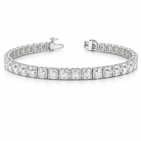 OLYMPIA | 16.94 Ct Round Diamond Tennis Bracelet in 14K White Gold