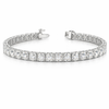 OLYMPIA | 16.94 Ct Round Diamond Tennis Bracelet in 14K White Gold