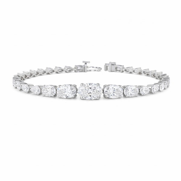 OPALIA | 5.55 Ct Diamond Riviera Bracelet in 14K White Gold