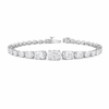 OPALIA | 5.55 Ct Diamond Riviera Bracelet in 14K White Gold