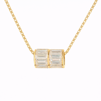 ORPHA | 4.11 Ct Baguette Pendant in 14K yellow Gold