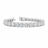 PINNACLE | 26.04 Ct Round Diamond Tennis Bracelet in 14K White Gold - Lab Grown Diamond