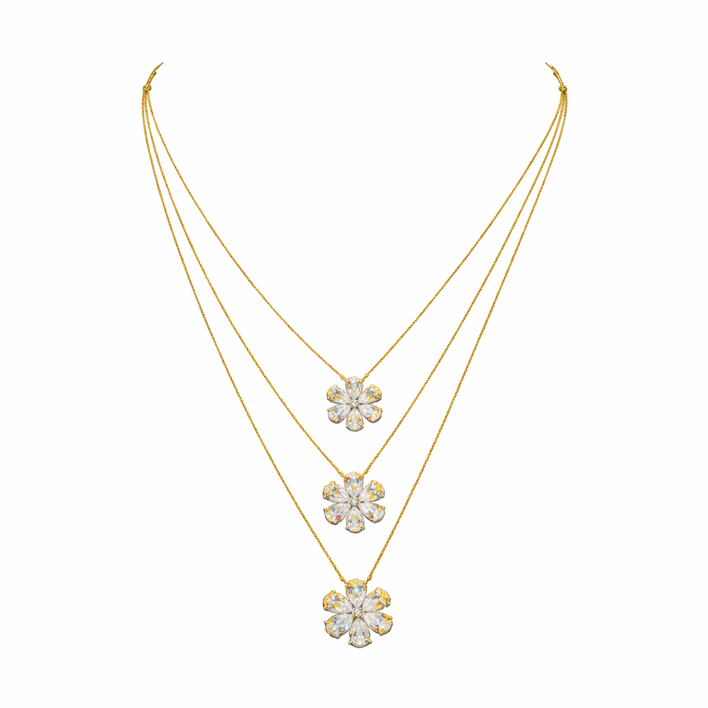 polaris | 9.33 ct mixed-shape diamond necklace in 14k yellow gold