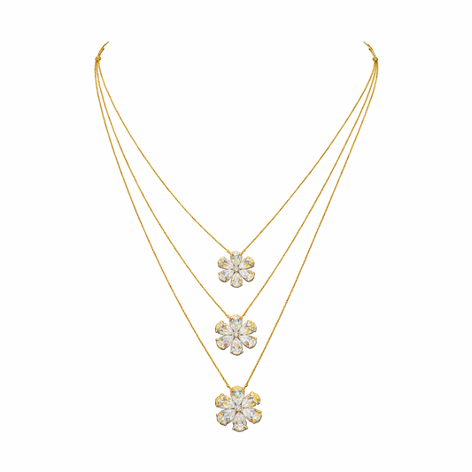 POLARIS | 9.33 Ct Mixed-Shape Diamond Necklace in 14K Yellow Gold