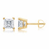 PRINCESS | 2.02 Ct Princess Shape Studs Earring in 18K Yellow Gold - Lab Grown Diamond