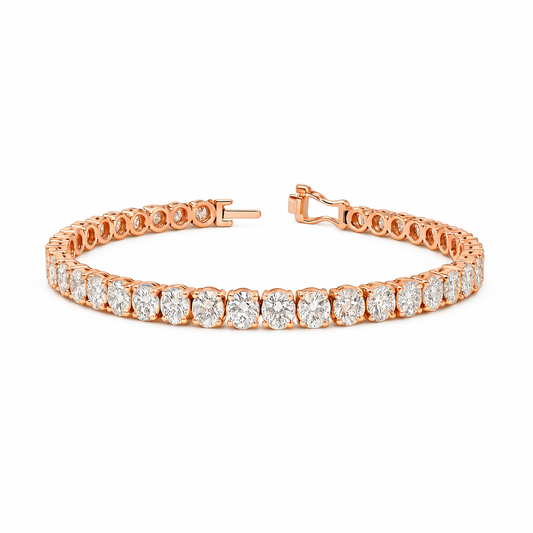 RADIANT | 16.03 Ct Oval Diamond Tennis Bracelet in 14K White - Lab Grown Diamonds