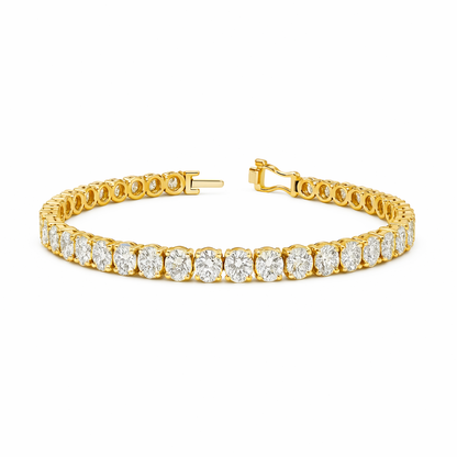 RADIANT | 16.03 Ct Oval Diamond Tennis Bracelet in 14K White - Lab Grown Diamonds