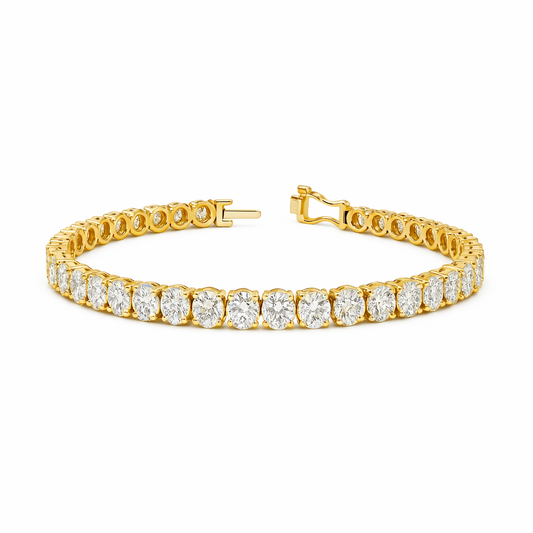 RADIANT | 16.03 Ct Oval Diamond Tennis Bracelet in 14K White - Lab Grown Diamonds