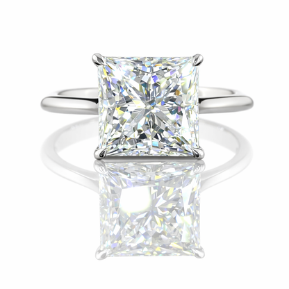 REGENT | 4.36 ct Mixed-Shape Diamond Hidden Halo Ring in White Gold