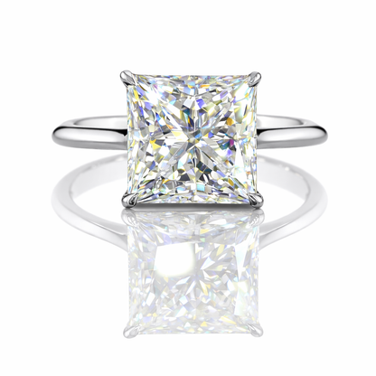 REGENT | 4.36 cts Mixed-Shape Diamond Hidden Halo Ring in Platinum